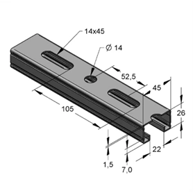 SZERELŐSÍN MEFA 45/26/1,5 MM TÜZIHORGANYZOTT 2M/SZÁL (08202622)