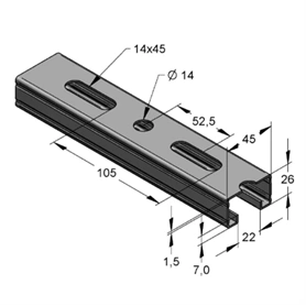 SZERELŐSÍN MEFA 45/26/1,5 MM TÜZIHORGANYZOTT 3M/SZÁL (08202630)
