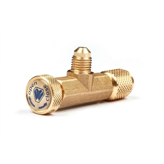 SZERVÍZCSAP SAROKSZELEPRE R410A/R32 5/16"x 5/16" MENETTEL 90 fok