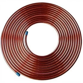 SZIGETELETLEN LÁGY RÉZCSŐ 3/8"X1MM (VEGYTISZTA)(25FM/TEKERCS)