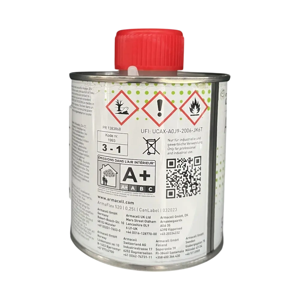 SZIGETELŐ CSŐHÉJ RAGASZTÓ ARMAFLEX 0,25 L (ECSETTEL)