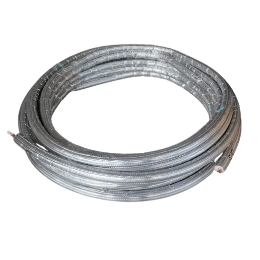 SZIGETELT LÁGY RÉZCSŐ 3/8"X1MM (10MM)(25FM/TEKERCS) 6MM-ES SZIG (VEGYTISZTA) ALUKASÍROZOTT (ANTI UV) EBRILL/FLEXIO ARTIK