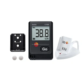 TESTO 174 H MINI HŐMÉRSÉKLET-, ÉS PÁRATARTALOM ADATGYŰJTŐ SZETT (0572 0566)