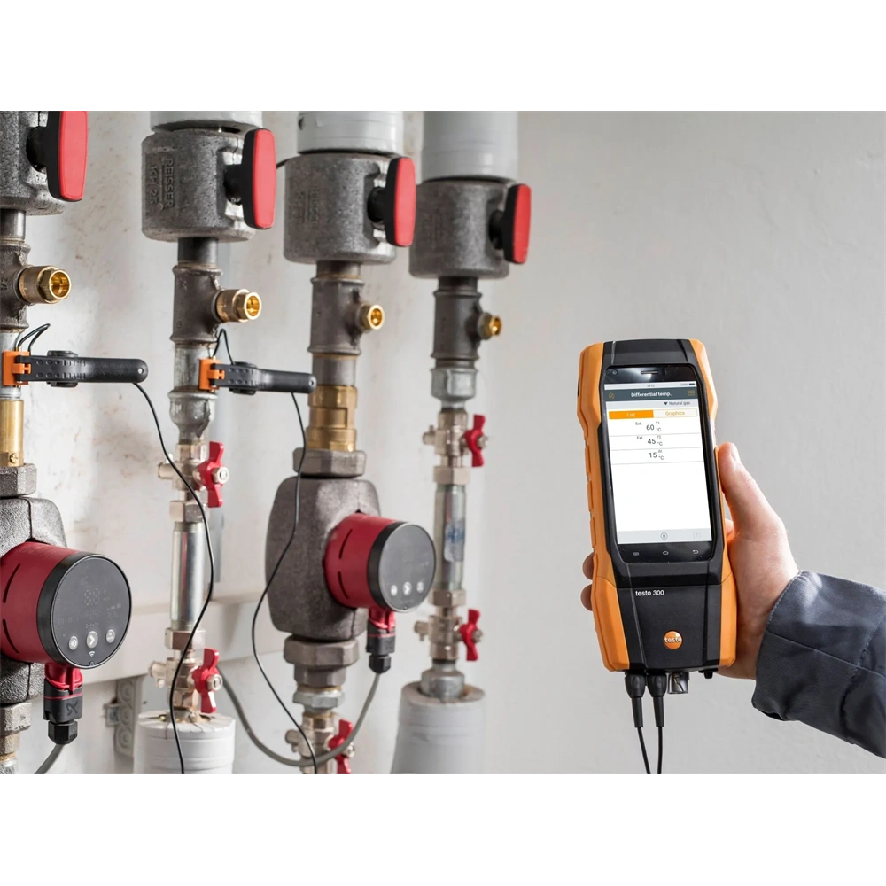 TESTO 300 SZETT 1 FÜSTGÁZELEMZŐ (O2, CO 4.000 PPM-IG) (0564 3002 70)