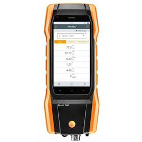 TESTO 300 SZETT 1 FÜSTGÁZELEMZŐ (O2, CO 4.000 PPM-IG) (0564 3002 70)