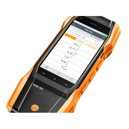 TESTO 300 SZETT 1 FÜSTGÁZELEMZŐ (O2, CO 4.000 PPM-IG) (0564 3002 70)