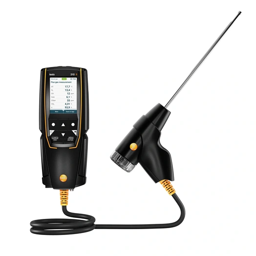 TESTO 310 II FÜSTGÁZELEMZŐ SZETT NYOMTATÓVAL (0563 3105)