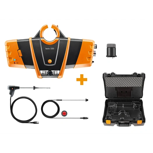 TESTO 330I KÉMÉNYGÁZ ELLENŐRZŐ SZETT (0563 3000 73)