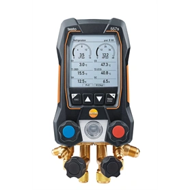 TESTO 557S DIGITÁLIS SZERVIZCSAPTELEP VEZETÉK NÉLKÜLI HŐMÉRSÉKLET TÖMLŐVEL ÉS VÁKUUMÉRZÉKELŐVEL (0564 5572)