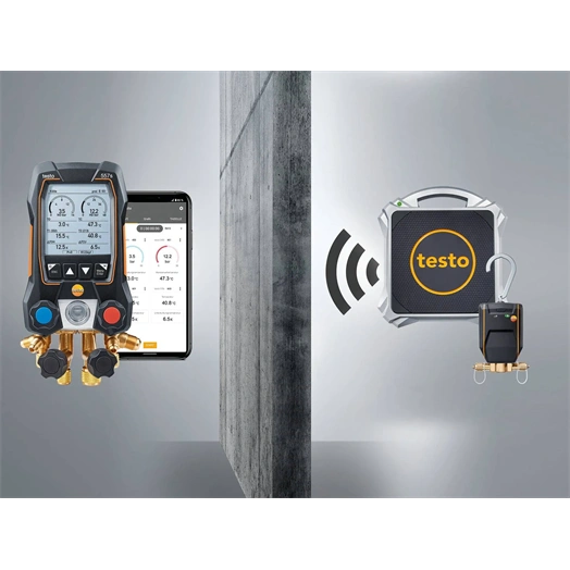 TESTO 560I BLUETOOTH KAPCSOLATTAL DIGITÁLIS HŰTŐKÖZEG-MÉRLEG ÉS INTELLIGENS SZELEP SZETT (0564 2560)