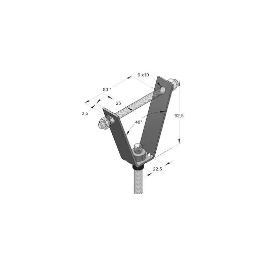 TRAPÉZ/ V-FÜGGESZTŐ MEFA MU-S M8 (0783900)