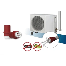 VECAMCO CSEPPVÍZCSŐ BOGÁR RÁCS 16MM SÁRGA