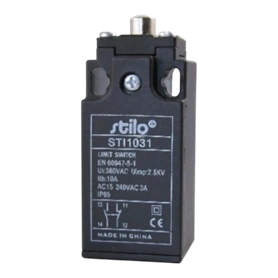 VÉGÁLLÁSKAPCSOLÓ BÜTYKÖS 3A/240V 1NC+1NO IP65 (STI1031)