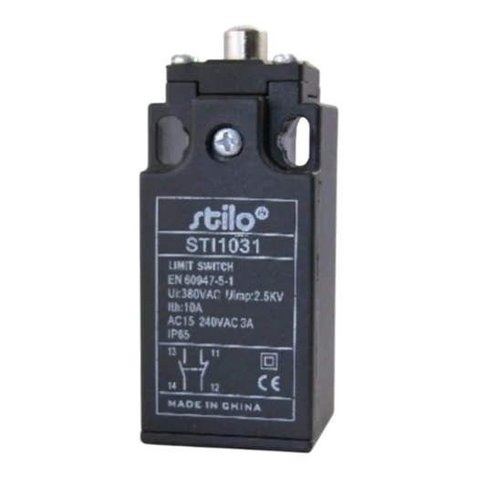 VÉGÁLLÁSKAPCSOLÓ BÜTYKÖS 3A/240V 1NC+1NO IP65 (STI1031)