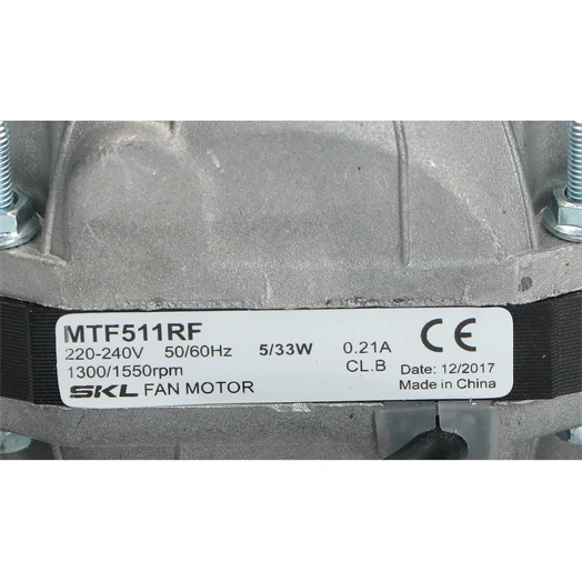 VENTILÁTOR MOTOR (GOLYÓ) 5 W SKL (RÖVID TENGELYES) (MTF511RF)