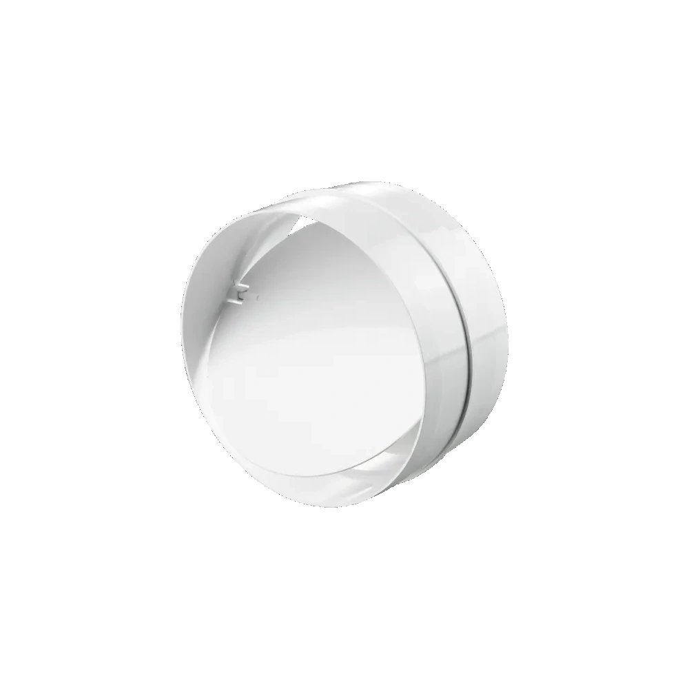 VENTS 125MM-ES PVC MŰANYAG CSŐTOLDÓ (CSŐKAPCSOLÓ) VISSZACSAPÓVAL 2121P