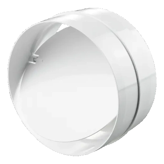 VENTS 125MM-ES PVC MŰANYAG CSŐTOLDÓ (CSŐKAPCSOLÓ) VISSZACSAPÓVAL 2121P