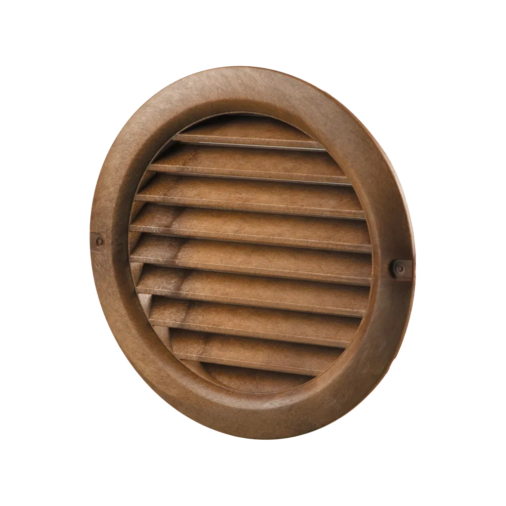 VENTS MV 150 BVS KEREK SZELLŐZŐRÁCS 150 MM CSŐTOLDATTAL SZÚNYOGHÁLÓVAL MAHAGONY