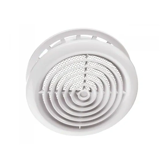 VENTS MV 150 PFS SZELLŐZŐRÁCS MENNYEZETI DIFFÚZOR CSŐKÖTŐVEL, SZÚNYOGHÁLÓVAL, ELLENKARIMÁVAL