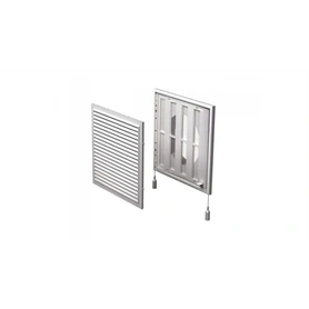 VENTS MV 250/150 VRS SZELLŐZŐRÁCS 150 MM-ES CSŐKÖTŐVEL KÉZI ZSALUVAL 250X250 MM