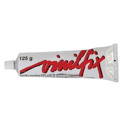 VINILFIX KEMÉNY PVC CSŐ ÉS CSŐIDOM RAGASZTÓ 125GR SZÜRKE SZÍNŰ