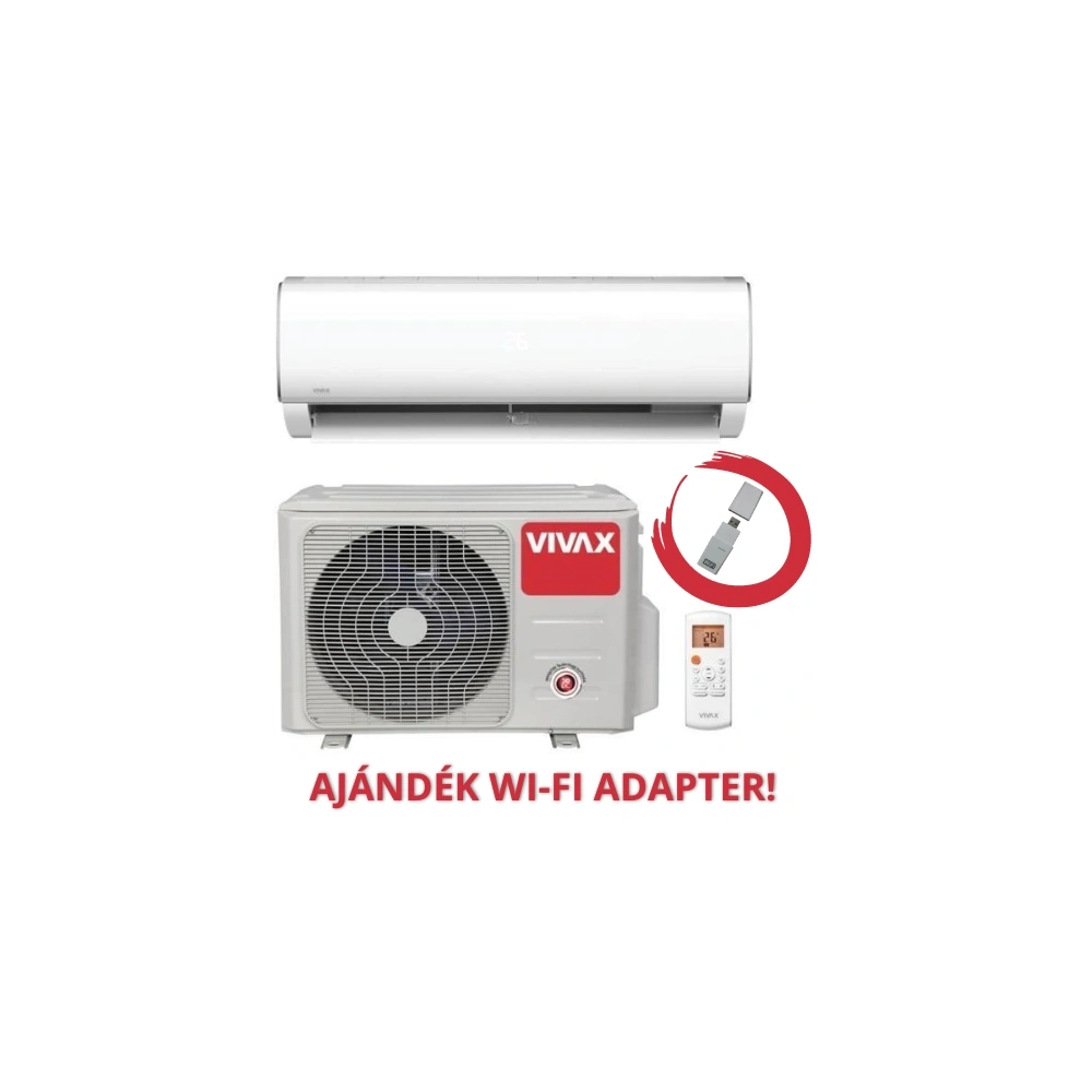 VIVAX M DESIGN (ACP-12CH35AEMI/I2S / 12CH35AEMI/O2S) KLÍMA MONO OLDALFALI SZETT 3,5KW