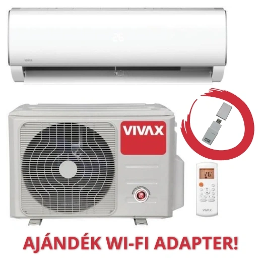 VIVAX M DESIGN (ACP-12CH35AEMI/I2S / 12CH35AEMI/O2S) KLÍMA MONO OLDALFALI SZETT 3,5KW