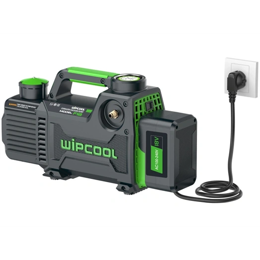 WIPCOOL VÁKUUMSZIVATTYÚ 2F0BR 42L/MIN MANOMÉTER + SZELEP, R32 (AKKUMULÁTOR NÉLKÜL)