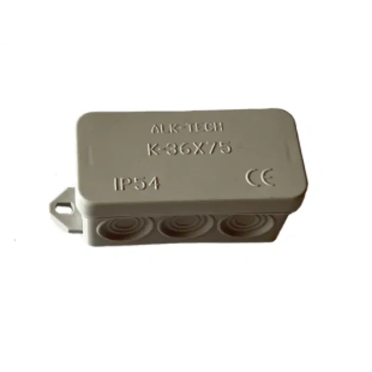 ALK-TECH KÖTŐDOBOZ 36X75X36MM SZÜRKE IP54