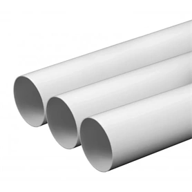AWENTA 125MM-ES PVC MŰANYAG LÉGTECHNIKAI CSŐ KO125-05, 500MM HOSSZBAN