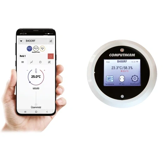 COMPUTHERM B400RF WI-FI TERMOSZTÁT/HŐFOKSZABÁLYZÓ VEZETÉK NÉLKÜLI ÉRINTŐKIJELZŐS VEZÉRLŐVEL