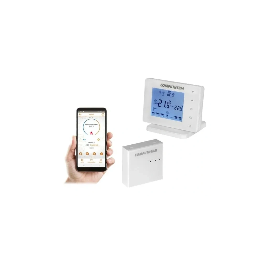 COMPUTHERM E400RF WI-FI TERMOSZTÁT/HŐFOKSZABÁLYZÓ VEZETÉK NÉLKÜLI ÉRINTŐGOMBOS VEZÉRLŐVEL