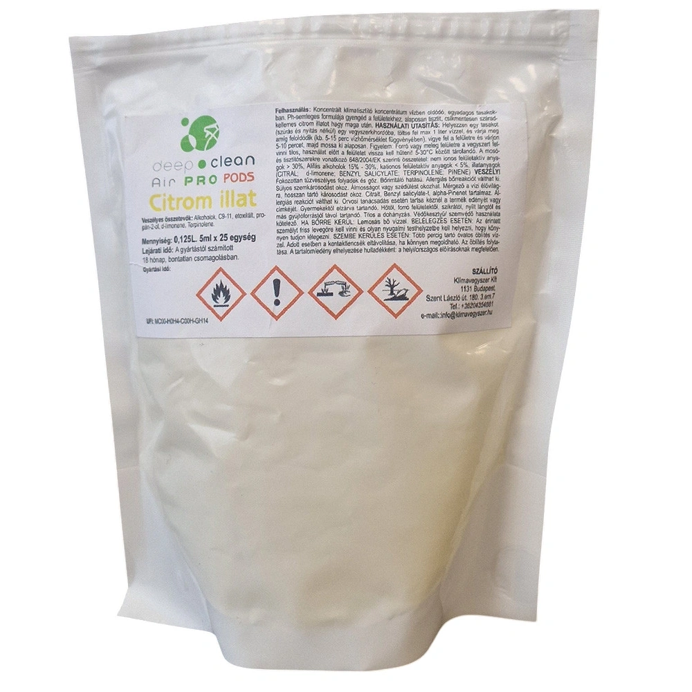 DEEP CLEAN AIR PRO PODS KLÍMABERENDEZÉS TISZTÍTÓ KAPSZULA 5ML CITROM