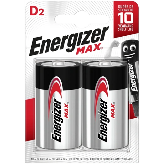 ENERGIZER MAX ALKÁLI GÓLIÁT ELEM D B2 (2DB/CSOMAG) (EMD)