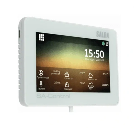 HRS SA-CONTROL LCD KIJELZŐS, ÉRINTŐGOMBOS TÁVVEZÉRLŐ HRS LÉGKEZELŐKHÖZ