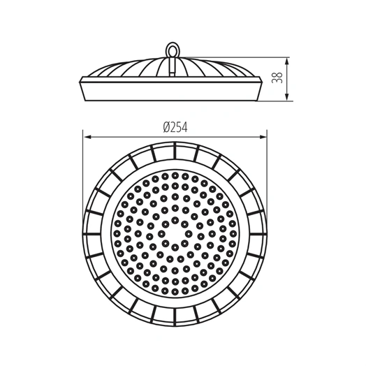 KANLUX MILEDO CSARNOKVILÁGÍTÓ LED LÁMPATEST HB UFO LED 100W-NW 4000K 10000LM IP65 (31405)