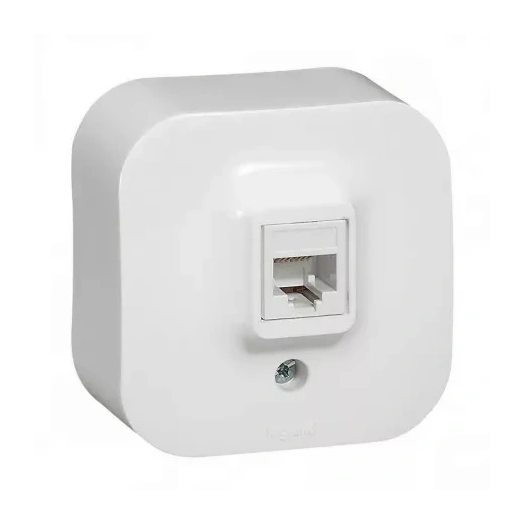 LEGRAND FORIX 1XRJ45 CAT5E UTP IP20 FEHÉR FALON KÍVÜLI INFORMATIKAI CSATLAKOZÓ 782424