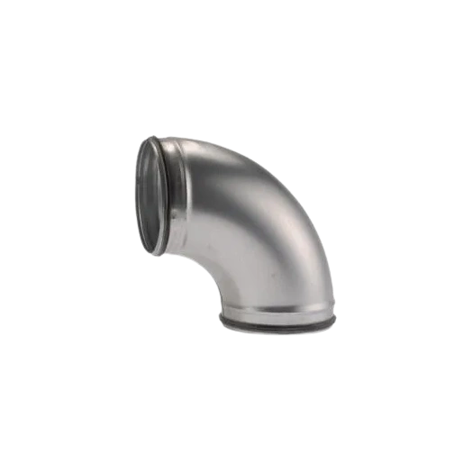 LÉGTECHNIKAI KÖNYÖKIDOM 90° PRÉSELT FÉM GUMIS (BDSG 90 100) 100MM