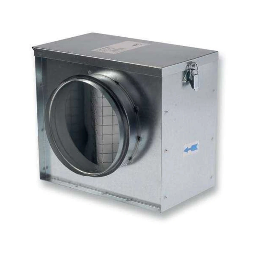 LÉGTECHNIKAI SZŰRŐDOBOZ CSERÉLHETŐ BETÉTTEL FLK-B 125 MM
