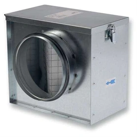 LÉGTECHNIKAI SZŰRŐDOBOZ CSERÉLHETŐ BETÉTTEL FLK-B 400 MM