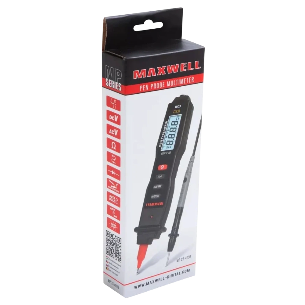 MAXWELL DIGITÁLIS MULTIMÉTER - TOLL - AUTÓMATA (MP-25403B)