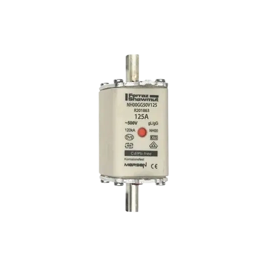 MERSEN NH BIZTOSÍTÉK 125A NH000, GG 50V AC (E201185C / NH000GG50V125/3)