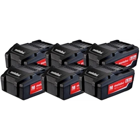 METABO AKKUCSOMAG 6 db LiPOWER AKKUEGYSÉG 18 V - 5.2 Ah 625152000