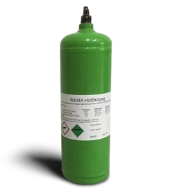 REGENERÁLT R404A HŰTŐKÖZEG ÚJRATÖLTHETŐ PALACKBAN 2,2L (1,7 KG/PALACK) GWP 3922
