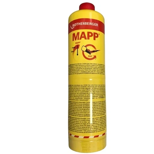 ROTHENBERGER MAPP GÁZ EU KIVITEL NAGYNYOMÁSÚ ACÉLPALACKBAN (35521-C)