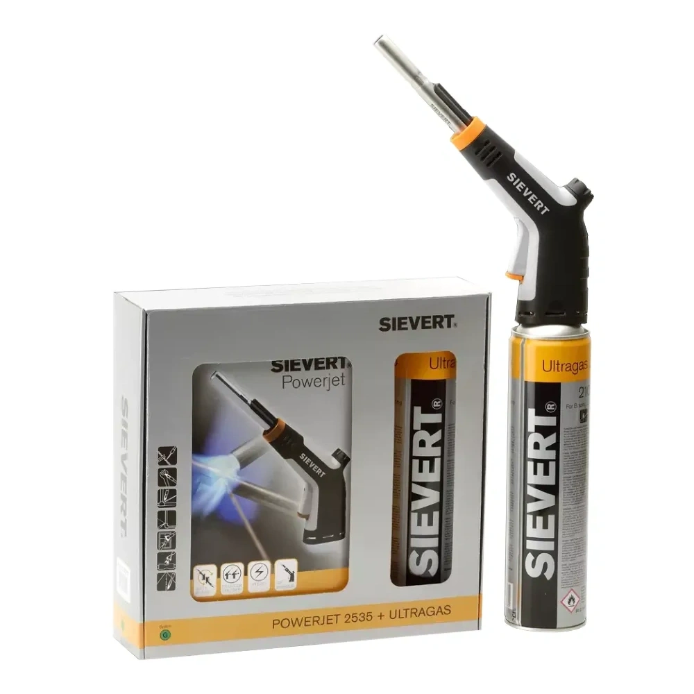 SIEVERT POWERJET 2535 ÉGŐFEJ + 1DB SIEVERT ULTRAGAS 2205 (MAPP) GÁZ (2535-12)