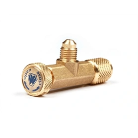 SZERVÍZCSAP SAROKSZELEPRE R410A/R32 5/16"x 5/16" MENETTEL 90 fok