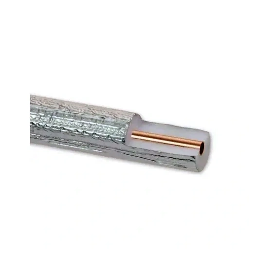 SZIGETELT LÁGY RÉZCSŐ 3/8"X1MM (10MM)(25FM/TEKERCS) 6MM-ES SZIG (VEGYTISZTA) ALUKASÍROZOTT (ANTI UV) EBRILL/FLEXIO ARTIK