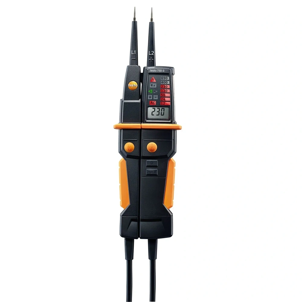 TESTO 750-3 KÉTPÓLUSÚ FESZÜLTSÉGMÉRŐ (0590 7503)