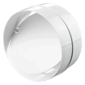 VENTS 125MM-ES PVC MŰANYAG CSŐTOLDÓ (CSŐKAPCSOLÓ) VISSZACSAPÓVAL 2121P